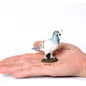 Hand Painted Simulation Bird Model Figures Toucan Peacock Owl Flamingo, Early Cognition Toy Cake Decoration For Children