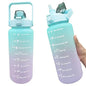 Sports Water Bottle 2 Liters Bottle Drinking Plastic Large Portable Travel Fitness Cup High Value Big Fat Cup Adult Universal