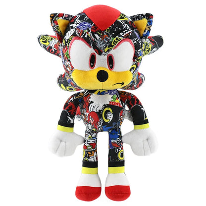 Hot 30CM High Quality Sonic Plush Toy Hedgehog Knuckles Tails Cute Cartoon Soft Stuffed Doll Birthday Gift for Children