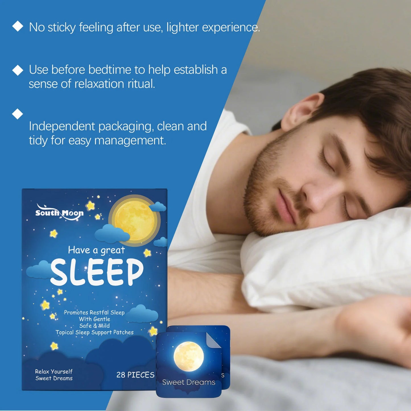 Deep Sleep Patches Relieve Insomnia Reduce Stress Anxiety Help Fall Asleep Sooth Neurasthenia Decompression Sleep Aid Patches