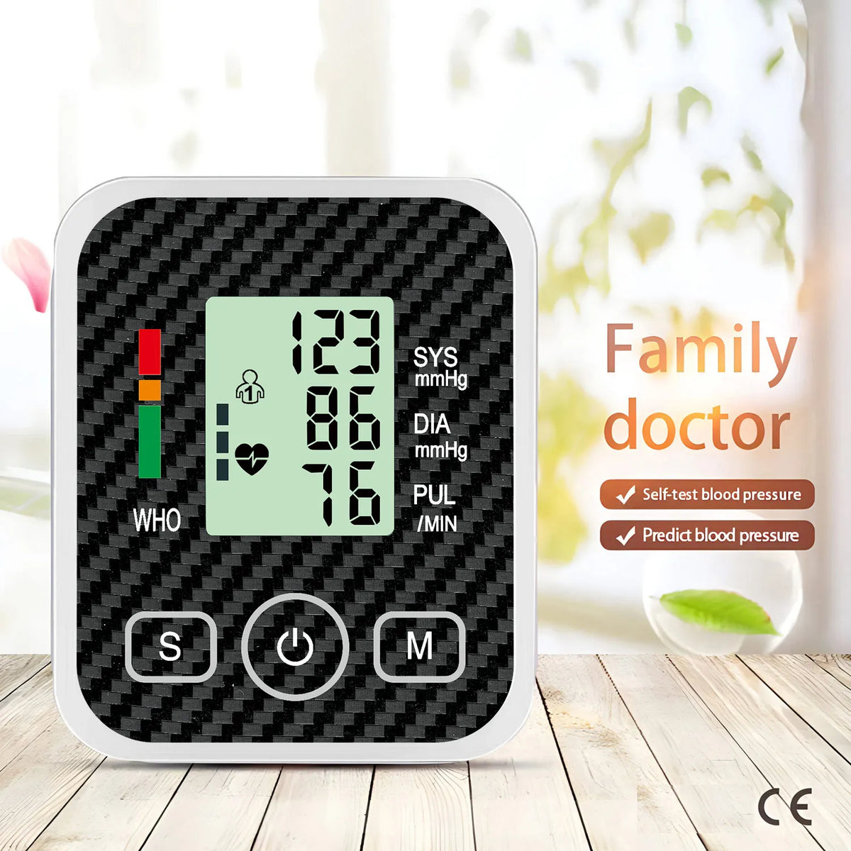 Blood Pressure Monitor Digital Tonometer Upper Arm Blood Pressure Meter Automatic BP Medical Sphygmomanometer Pulse