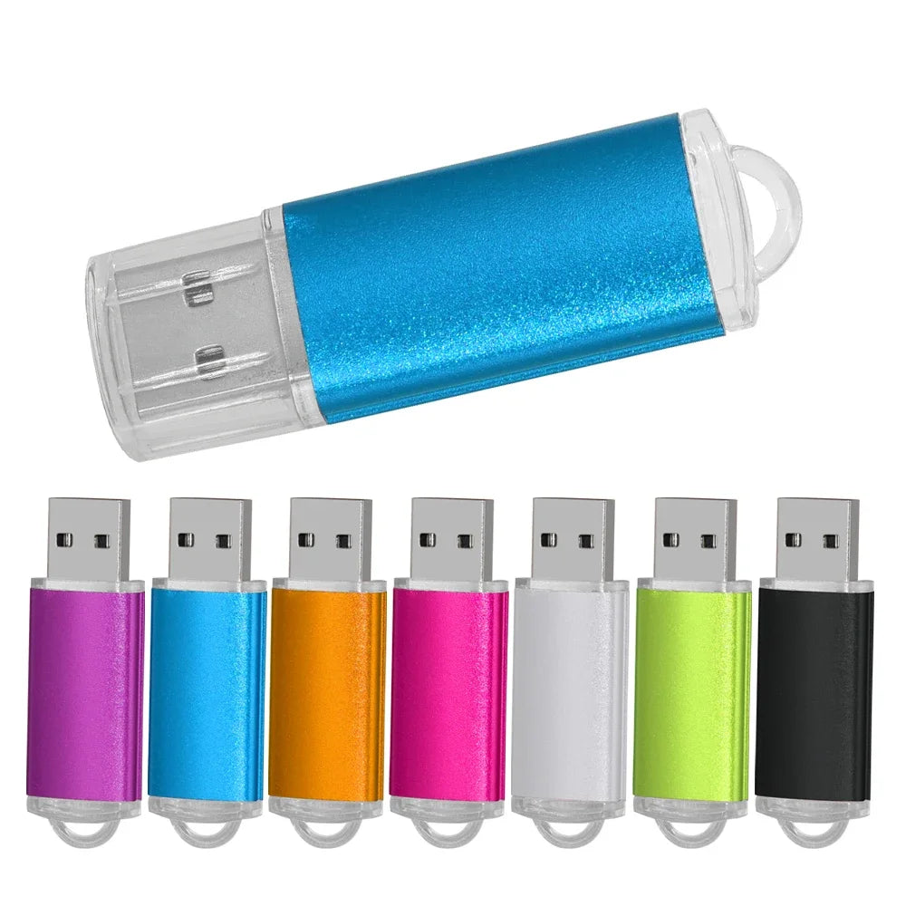 Spersonalizowane logo 100% Realna pojemność Metalowy pendrive USB 2.0 Pamięć Flash Pendrive 4GB 8GB 16GB 32GB 64GB Upominki Hurtowe Dysk Przenośny