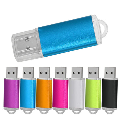 Spersonalizowane logo 100% Realna pojemność Metalowy pendrive USB 2.0 Pamięć Flash Pendrive 4GB 8GB 16GB 32GB 64GB Upominki Hurtowe Dysk Przenośny