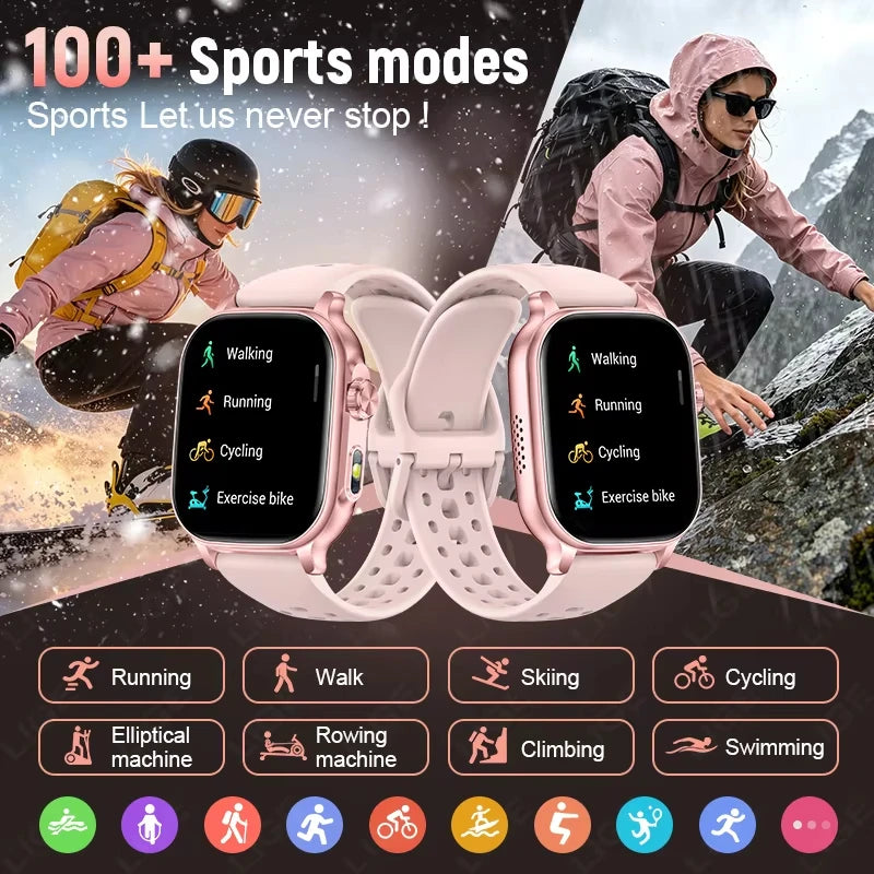 2026 New Amazfit Bip 6 Smartwatch Women Sports IP68 Waterproof Built-in 24H Heart Rate Bluetooth Call Ladies Fashion Smartwatch