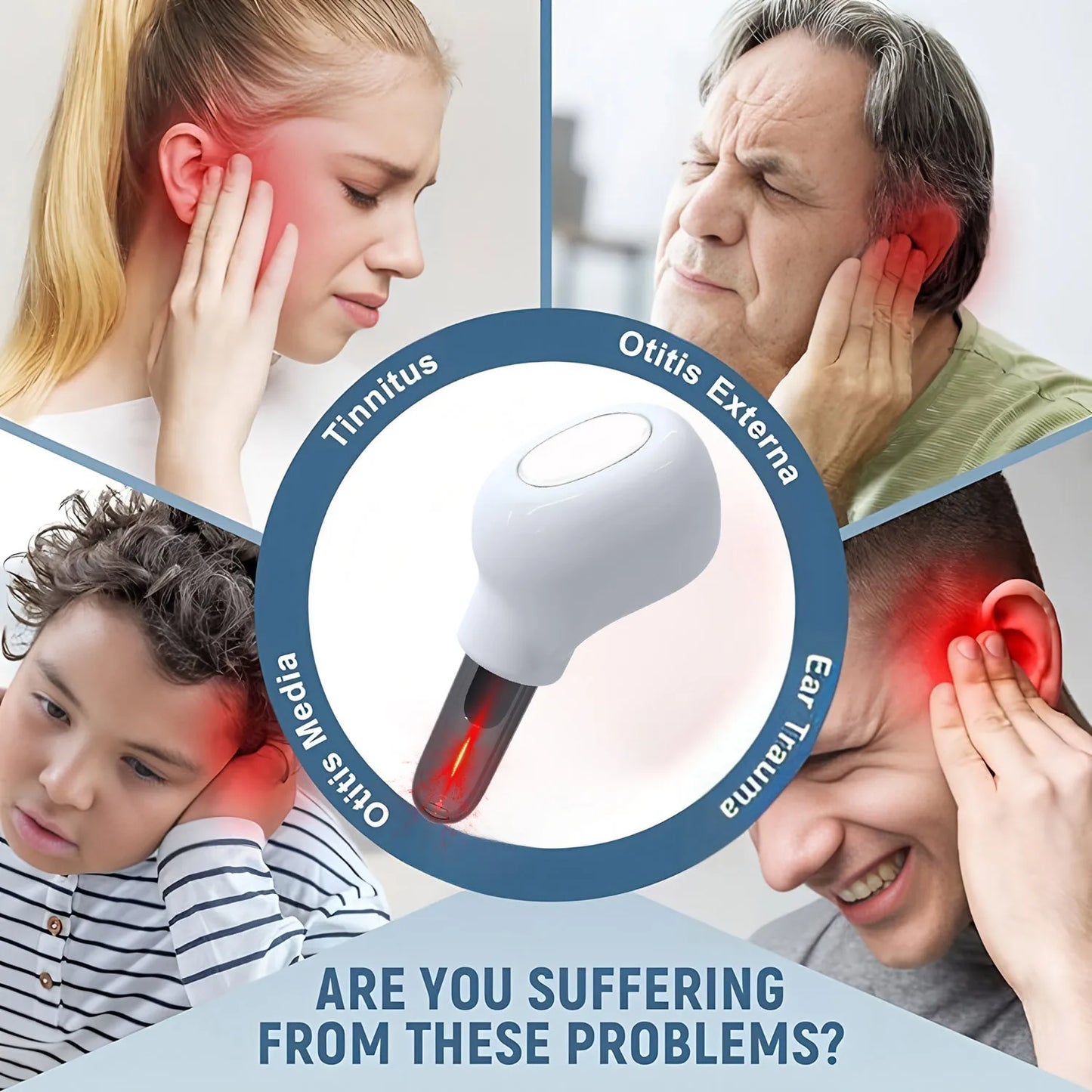 Tinnitus Ear Laser Therapy Irradiation Laser Physical Earplug Otitis Media Assist in the treatment of Deafness Treatment