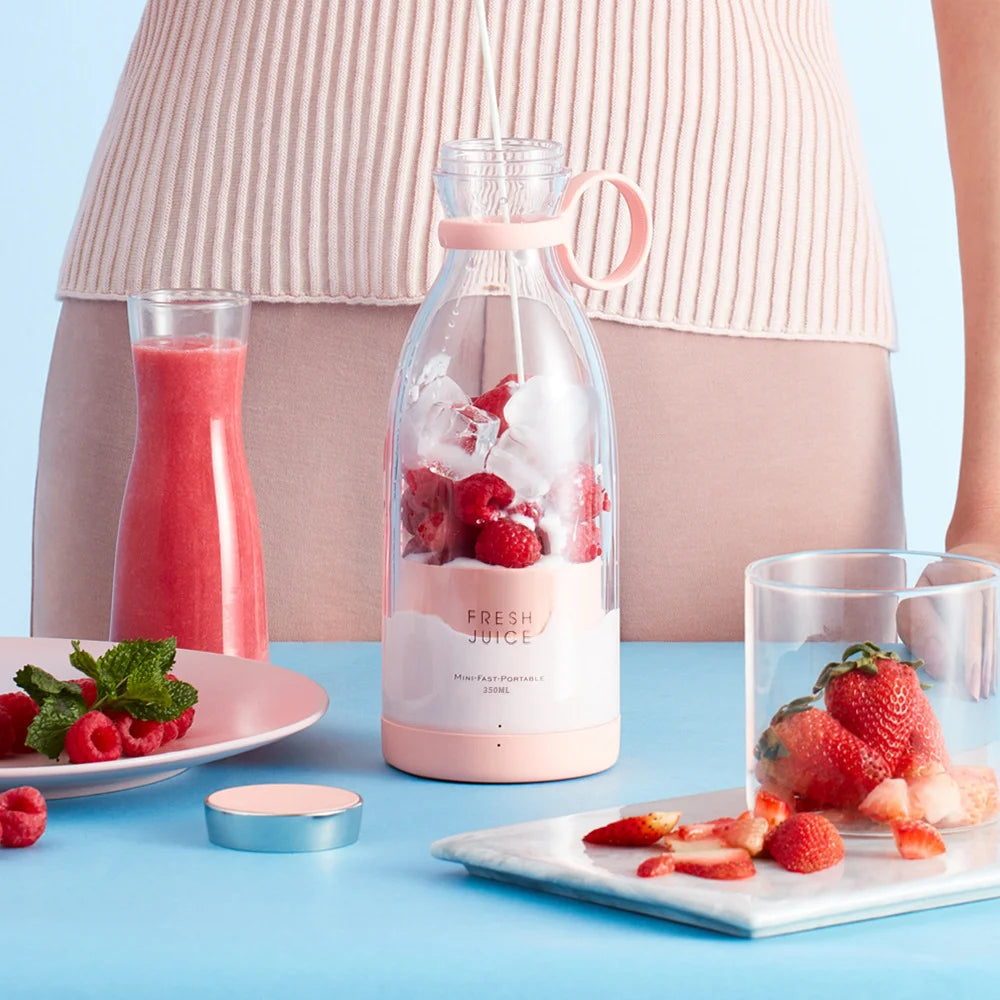 HOMEFISH Electric Juicer Blender Usb Mini Fruit Mixers Fruit Extractors Food Milkshake Multifunction Juice Maker Machine
