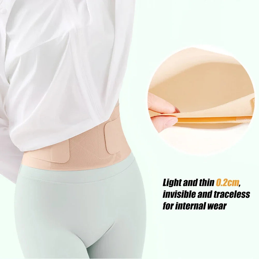 1pc New Thin Back Brace for Lower Back Pain Lumbar Support Belt for Men and Women, Waist Support for Lower Back Pain Relief