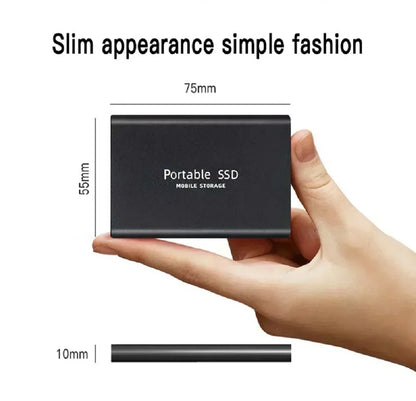 Genuine Portable SSD 1TB High Speed External Hard Drive 2TB/4TB USB 3.2 Hard Disk 16TB Mass Solid State Drive for Laptop/PC/MAC