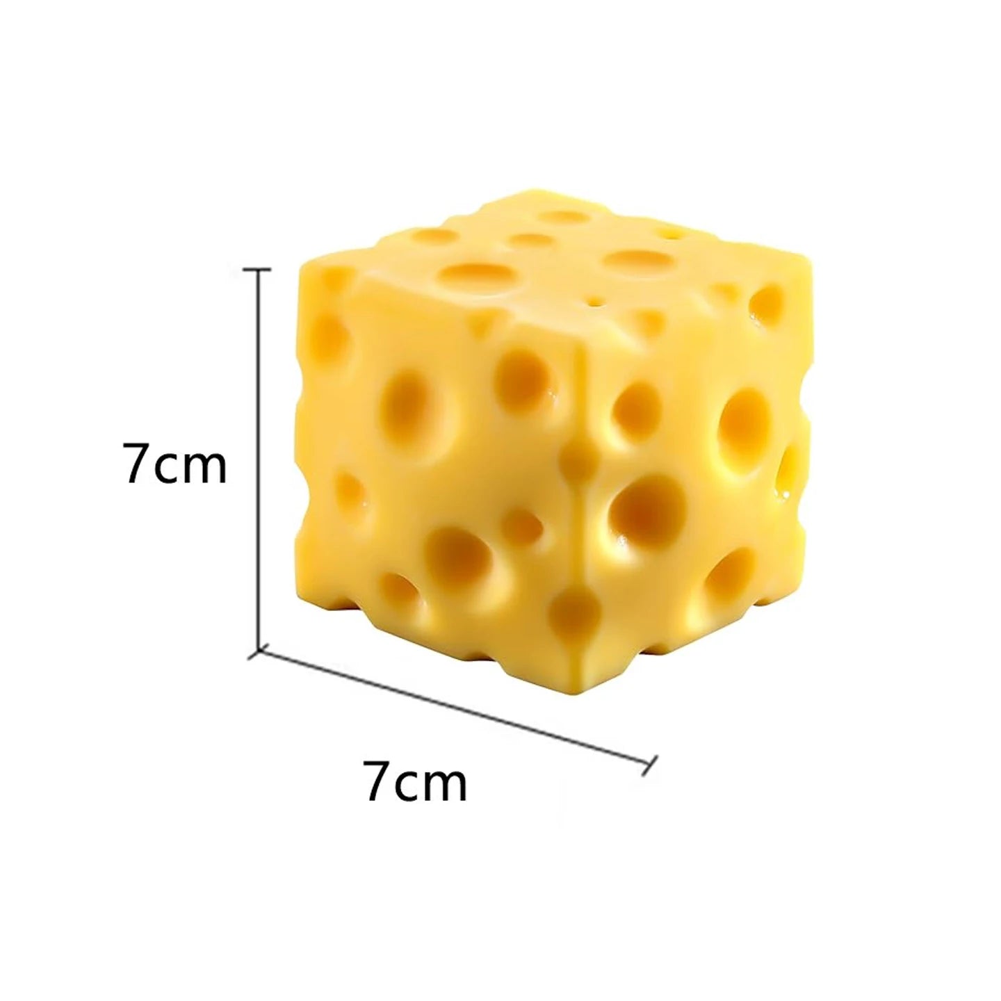 Simulate Cheese Squeeze Toy Slow Rebound Pinching Office Decompression Slow Rebound Cheese Pinching Ornament Relax Decompress
