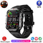 2026 Military Outdoor Smart Watch Men's GPS Flashlight Bluetooth Call 2.01" AMOLED Screen 3ATM Waterproof Sports Smartwatch Hw12