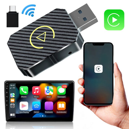 Wireless Carplay Android Auto Adapter Plug&Play CarPlay AI Box BT Wireless Dongle for OEM Wired CarPlay/Andriod Auto Cars TV Box