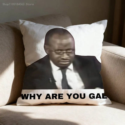Why Are You Gae Meme U-Uganda Pillow Case Print Polyester Fiber 40X40 cm Home Sofa Throw Cushion Cover Decoration