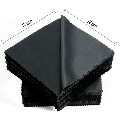 1/20/100/300 pcs/lot Black Microfiber Sunglasses Eyeglasses Cleaning Cloth 13*13cm Glasses Eyewear Clean Lens Cloth 2030