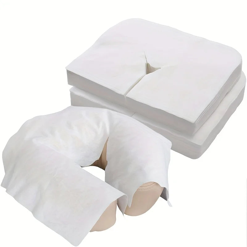 Disposable Headrest Covers Face Cradle Covers, Ultra Soft, Luxurious, Non-Sticking Massage Headrest Covers for Massage Tables