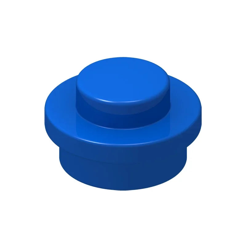 100PCS PLATE 1X1 ROUND Compatible With 4073 Round & Angles MOC Self-Locking Bricks Building Blocks Toys Accessories