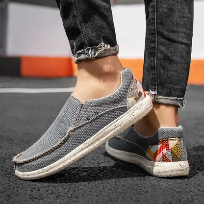 Men's Loafers Stylish Denim Slip on Shoes Breathable Comfort for All Day Wear Lightweight No Tie Easy To Wear Take Off Men Shoes