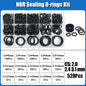 O Ring NBR Seal Washer Plumbing Gasket Thickness 1/1.5/2.0/2.4/3.1/4.0 Nitrile Butadiene Rubber Spacer Oil Resistance Oring Kit