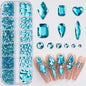 12grids Half Round Pearls Beads 3D Nail Charms 1.5/2/2.5/3/4/5mm White Flatback Pearls Nail Jewelry Nail Craft Pearl Rhinestones