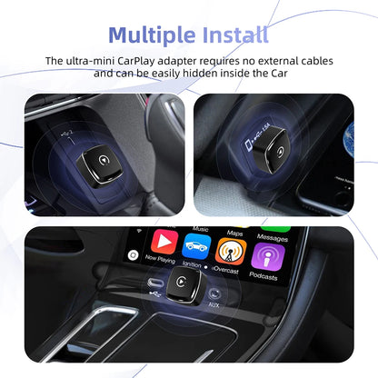 Mini 2in1 Wireless CarPlay Adapter Wireless Android Auto AI Smart Box Intelligent Systems for Wired CarPlay Car