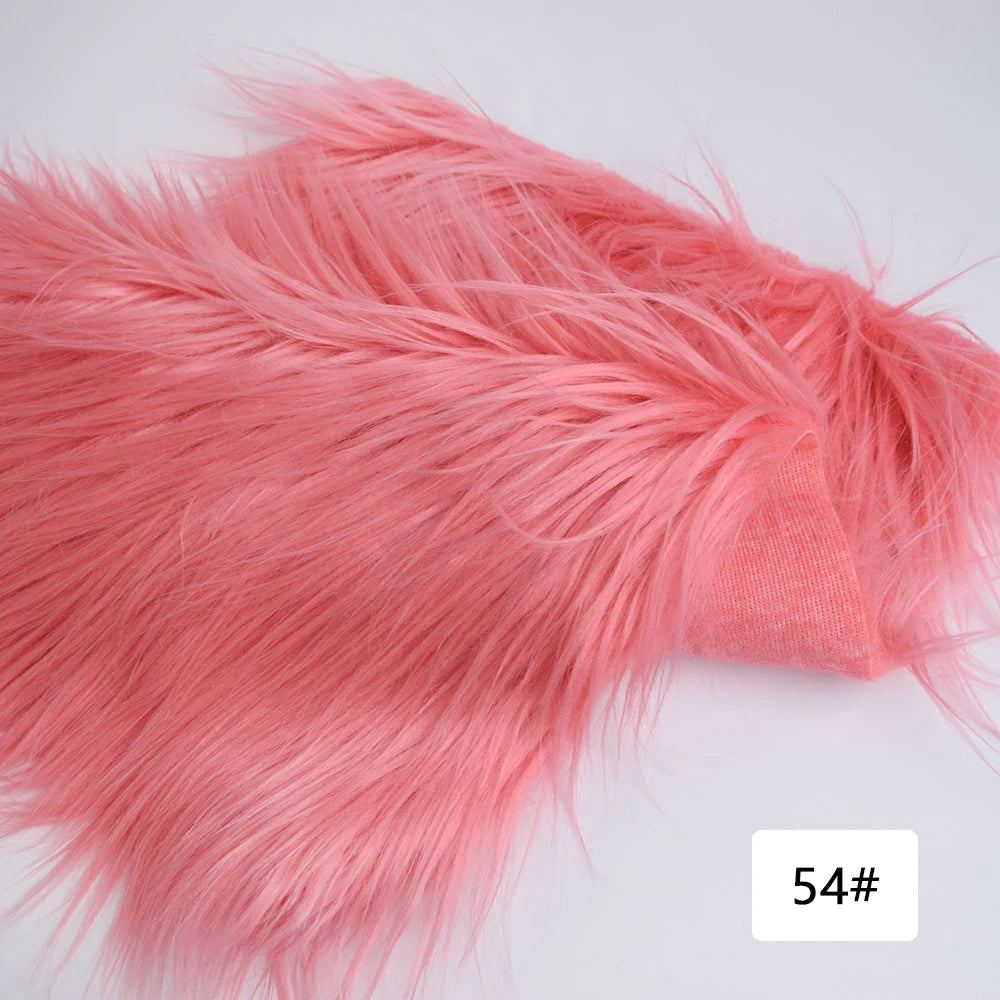 8cm Pile Length Imitation Fur Fabric Diy Cosplay Clothing Hairy Fur Fabric Bundle Long Hair Plush Fabrics By Meters Liquidations