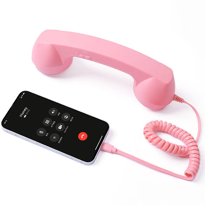 C-Type Telephones Handset Mobile Calls Receiver Type-C Plug Play Crystals Clear Calls Type C Adapter Mic Microphone Speaker