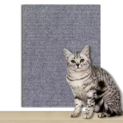 DIYSelf-Adhesive Cat Scratching Mat Trimmable Cat Carpet Cat Scratching Carpet Corner Wall Cat  Scratch Sofa Furniture Protector