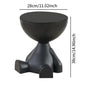 Creative Side End Table Flat Head Bedside Table Household Sofa Side Rack Bedroom Balcony Movable Mini Table Small Apartment Tea