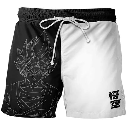2026 Japanese Cartoon Dragon Ball Z Children's Boys Shorts Beach Pants Summer Cartoon Cute Boys Beach Pants Lightweight Shorts