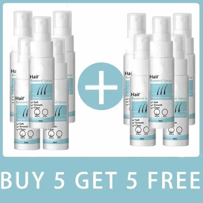 Permanent Hair Removal Spray  Dissolves Hair Instantly Sprays On Effortlessly Gentle on Skin  Pain-Free Long-Lasting Results