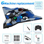 CZ36 2.4G 10CH RC EPP Foam Fighter Plane - 360 Degrees Stunt Tumbling, One-Key Takeoff, LED Lights - Best Kids Toy Gift
