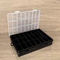 Clear 24-Compartment Plastic Organizer Boxs Dustproof Storage for Crafts Beads Jewelry Small Accessories Home Storage