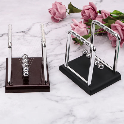 Physics Science Pendulum Steel Balance Ball Newton Ball Desk Table Decor Metal Pendulum Ball Newton's Cradle