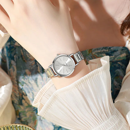 2PCS/Set Fashion Women Watches Small Dial Quartz Watch Luxury Ladies Wristwatch Bracelets Set Reloj Mujer