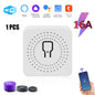 ZigBee or WiFi Smart Switch Module 16A/20A Mini Relay Breaker Smart Home Automation Works with Tuya Alexa Google