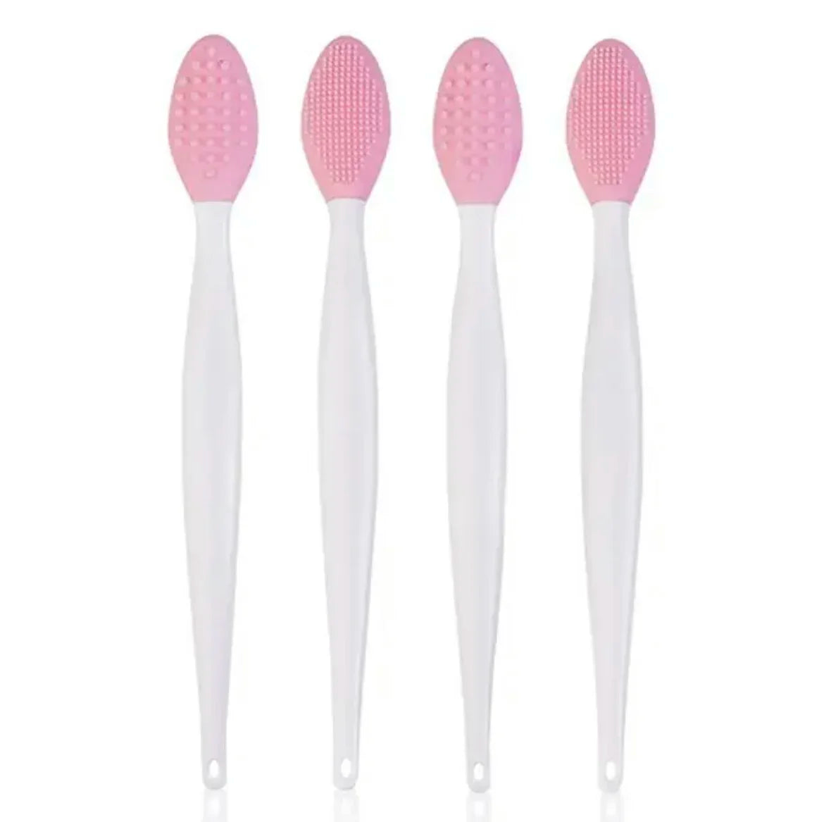 1PC/4PCS  Beauty Skin Care Wash Face Silicone Brush With Replacement Head Exfoliating Nose Clean Blackhead Removal Brushes Tools