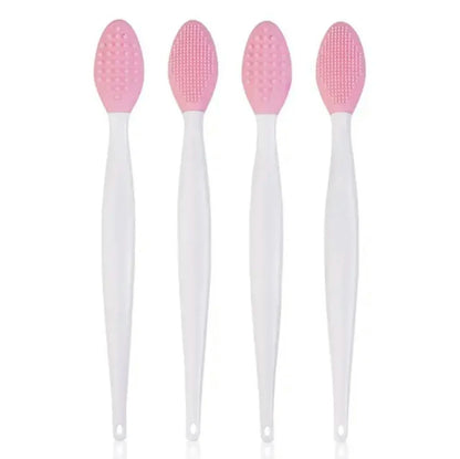 1PC/4PCS  Beauty Skin Care Wash Face Silicone Brush With Replacement Head Exfoliating Nose Clean Blackhead Removal Brushes Tools