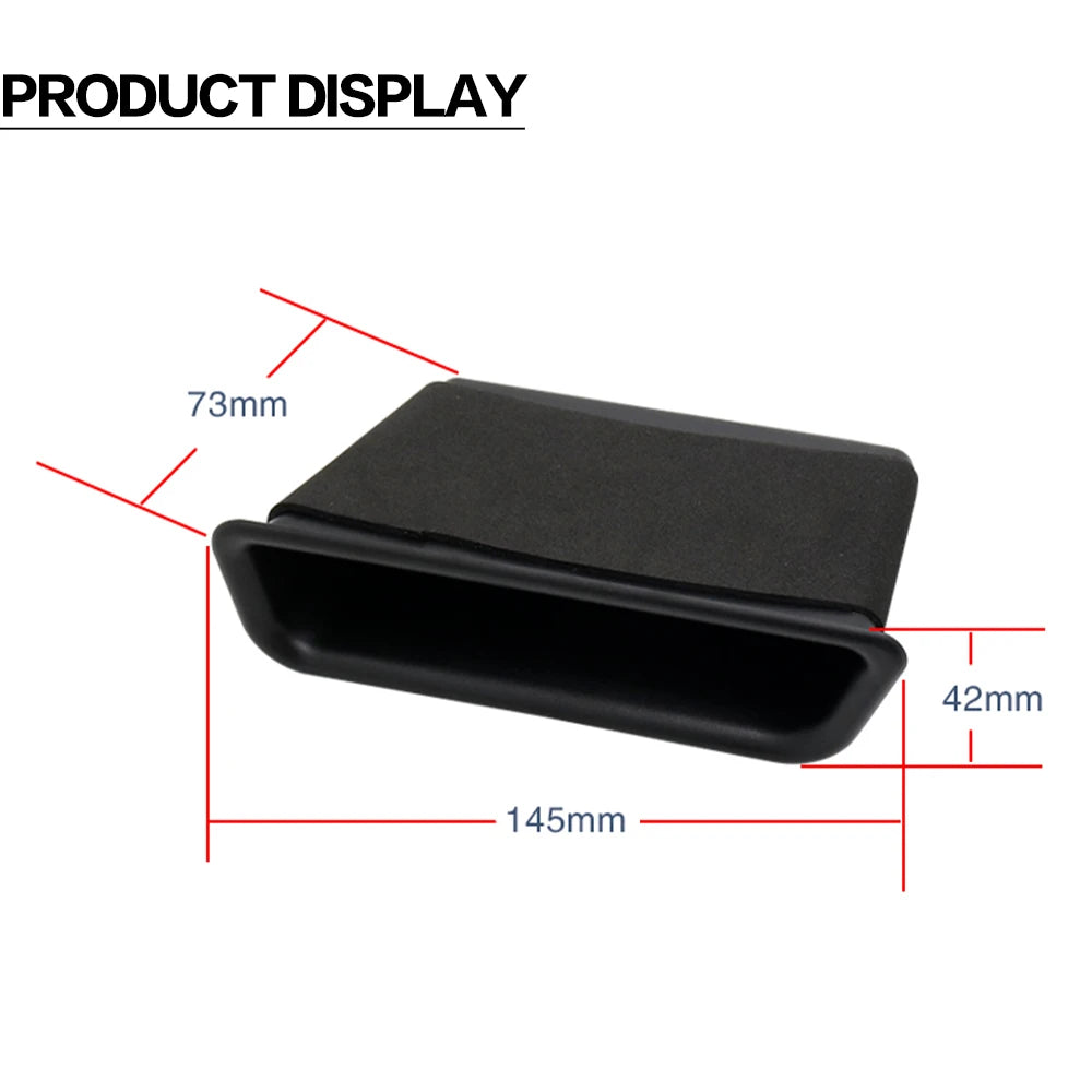 2PCS Car Door Front Storage Box Bag Handle Interior Auto Accessories For Ford Mustang 2015 - 2024 2023 2022 2019 2018 2017 2016