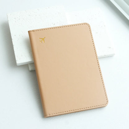 Pure Chic Passport Wallet Faux Leather Lightweight Waterproof Rfid Blocking Slim Vaccine Card Holder Travel Essentials