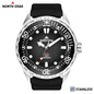 NORTH EDGE TRITON-TI Titanium Stainless Solar-Powered Diving Watch Luxury Quartz Watches For Men 300M Waterproof 180+ Day Power