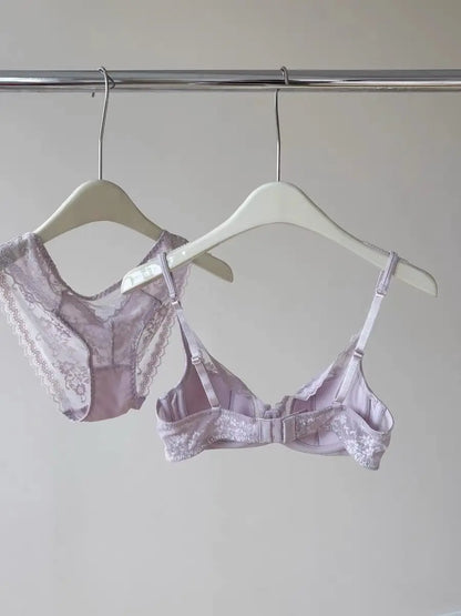 Ultra Comfort French Lace Bra, Demi Cup Underwire Lightweight for Large Bust, Anti Sagging Support Summer Sexy BANERDANNI Sexy B