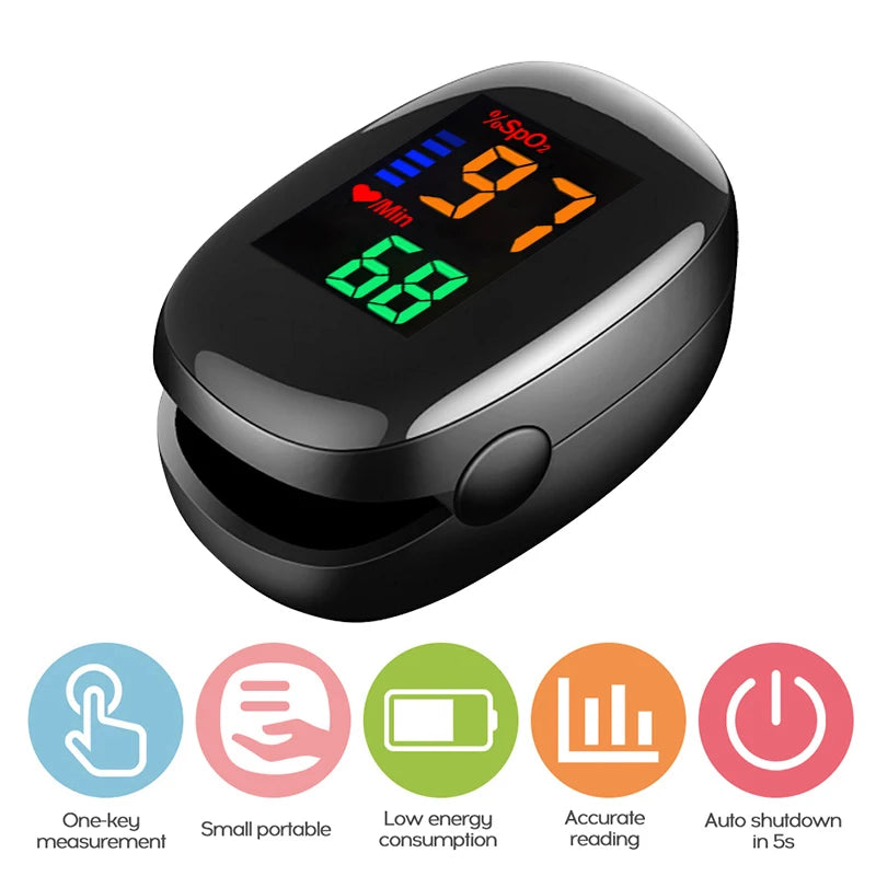 Medical IR Fever Thermometer LED Digital Backlit Measure Non-contact Body Thermometer or Finger Mini Oximeter Blood Oxygen Tool