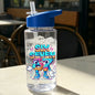 1 Piece 500ml (17 fl oz) 67 Printed Straw Cup, Summer Water Bottle, BPA Free, Portable Sports Outdoor Cup, Perfect Holiday Gift