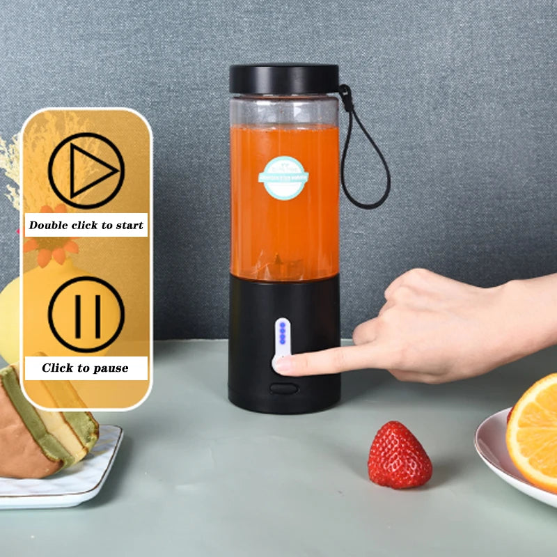 New 150W Powerful Juicer USB 4000mAh Battery Multi-use Juice Cup Grinder Outdoor Portable Fresh Fruit Blender Smoothie Juice Cup