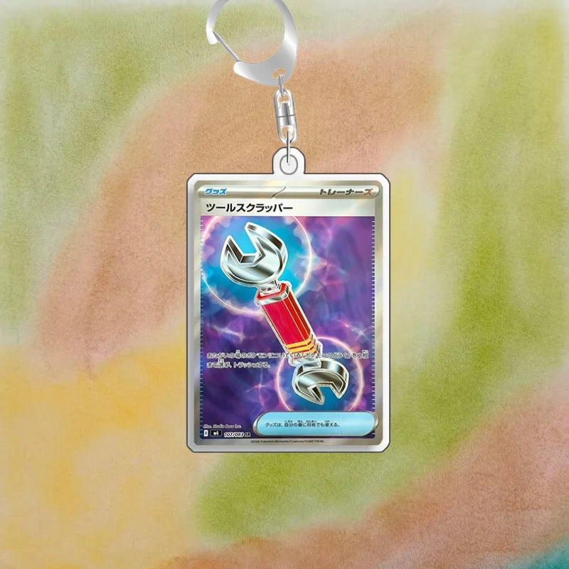 Keychain For Pokemon Duskull Cynthia Popplio Acrylic Homemade Cartoon Anime Backpack Pendant Decoration Collection Fans Gift 5cm