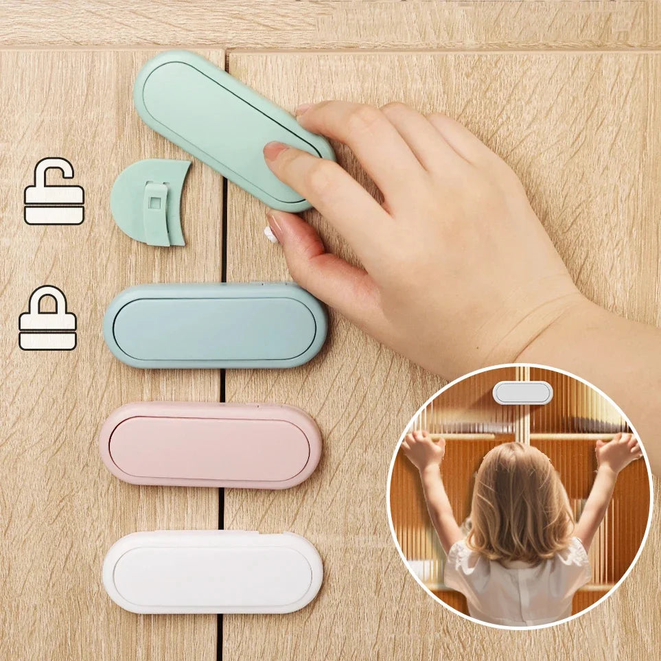 Baby Protective Refrigerator Drawer Locks Baby Anti-pinch Hand Lock Kids Multifunctional Safety Locks Cabinet Cabinet Door Lock