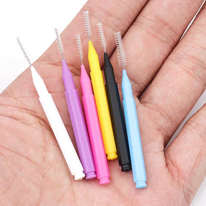 20/50PS Portable Mini Eyebrow Brushes Disposable Eyelash Brow Lifting Brush Applicators Lash Extension Comb Beauty Makeup Tools