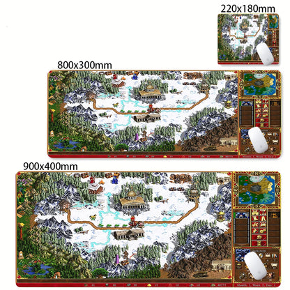 Gaming Laptops Keyboard Mat Desk Protector Gamer Mats Anime Heroes of Might and Magic 3 Map Deskmat Laptop Accessories Mouse Pad