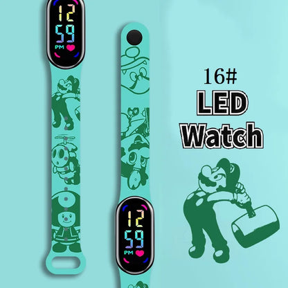 Kids LED Watch Touch Control Digital Watch Silicone Strap Waterproof Sport Wristwatch for Boys Girls Children Birthday Gift
