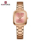 NAVIFORCE Women Quartz Watch Retro Fashion 3ATM Waterproof Stainless Steel High Quality Durable Elegant Daily Ladies Wristwatch