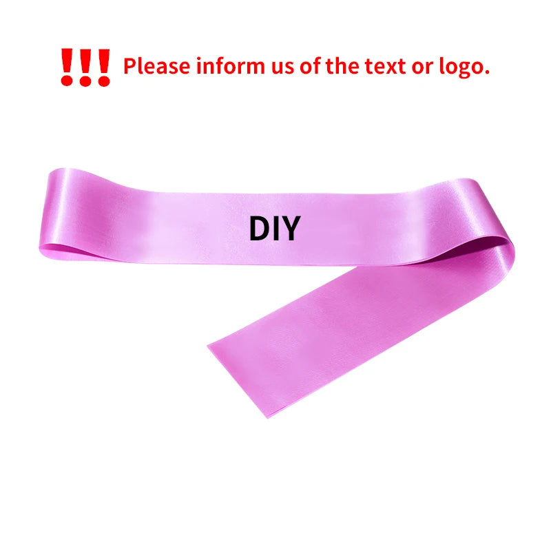 Diy Custom Personality Satin Sash Writen As You Want Wedding Bridal Shower Team Bride Tribe Satin Sash Bachelorette Party Decor